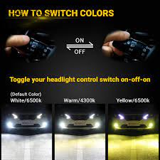 H11 LED Headlight Bulb White & Yellow - Boslla